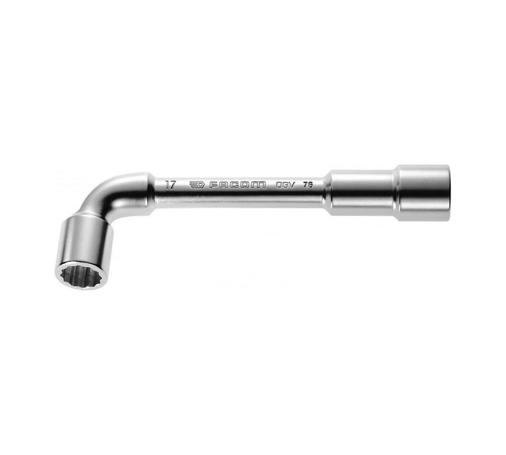 Clé à pipe débouchée forgée 12 pans x 6 pans 7mm Facom | 76.7